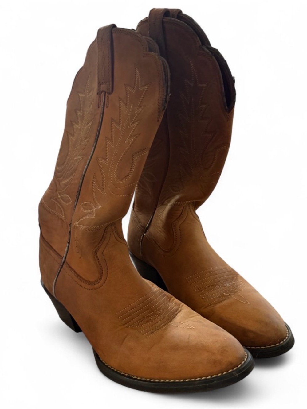 Ariat Women’s   6.5 D Brown Leather Western Round Toe Cowboy Boots